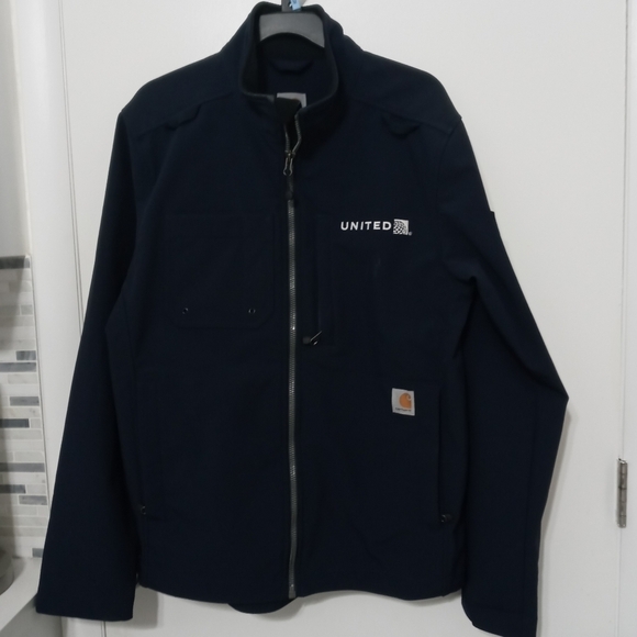 Carhartt Detroit Full Zip Duck Lined Long Sleeve Men's Medium Jacket 103708 navy